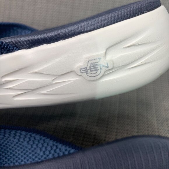 Skechers On-The-Go Womens Size 10 Navy Goga Mat Flip-Flops - Picture 9 of 9